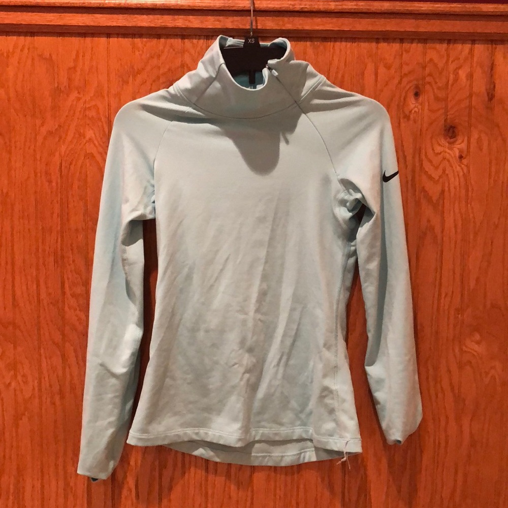 Small Blue Nike Turtle Neck Zip Up